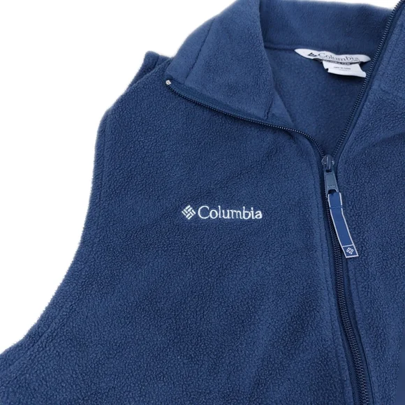 Columbia Flattop Ridge Steel Blue Fleece Vest Men's Size Small - Picture 4 of 7